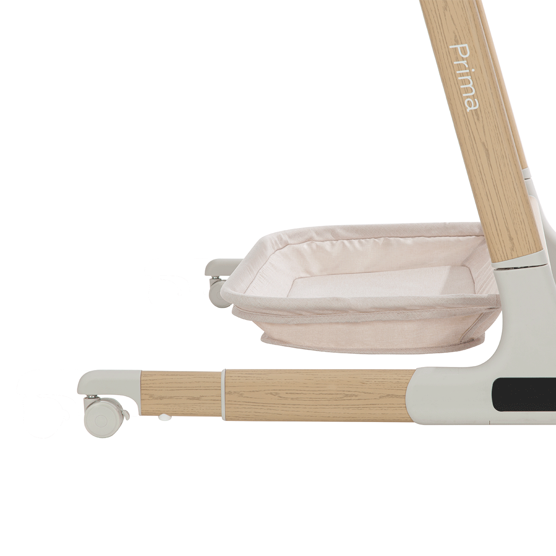 Patut leagan electric Carrello PRIMA Honey Beige, melodii, senzor de miscare, timer, bluetooth