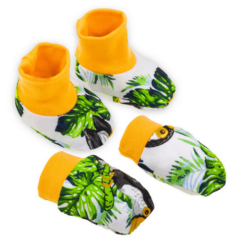 Set botosei + manusi 100% bumbac Colectia ’Tukan’