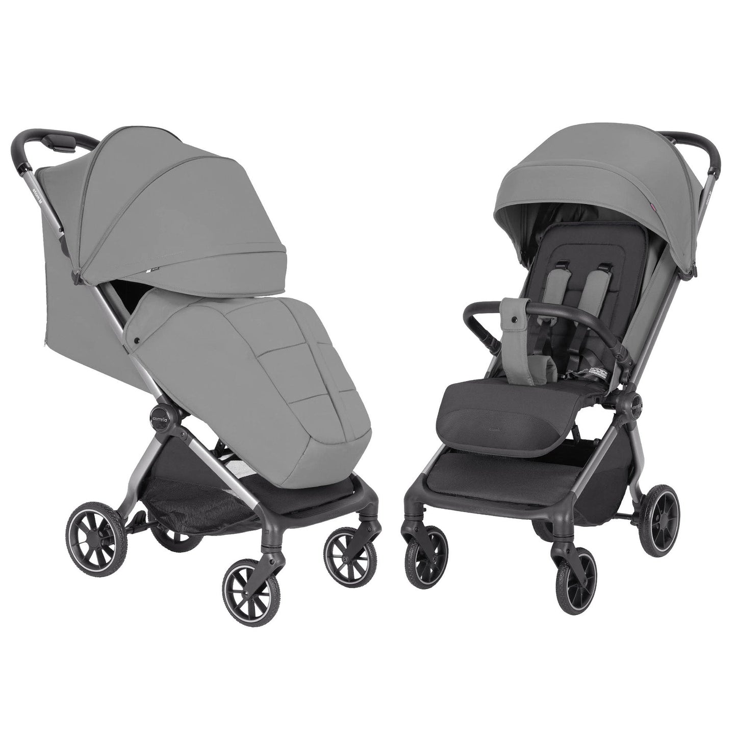 Carucior sport compact Carrello Atom M dimensiuni bagaj de mana in avion roti de cauciuc pliere automata max. 22 kg