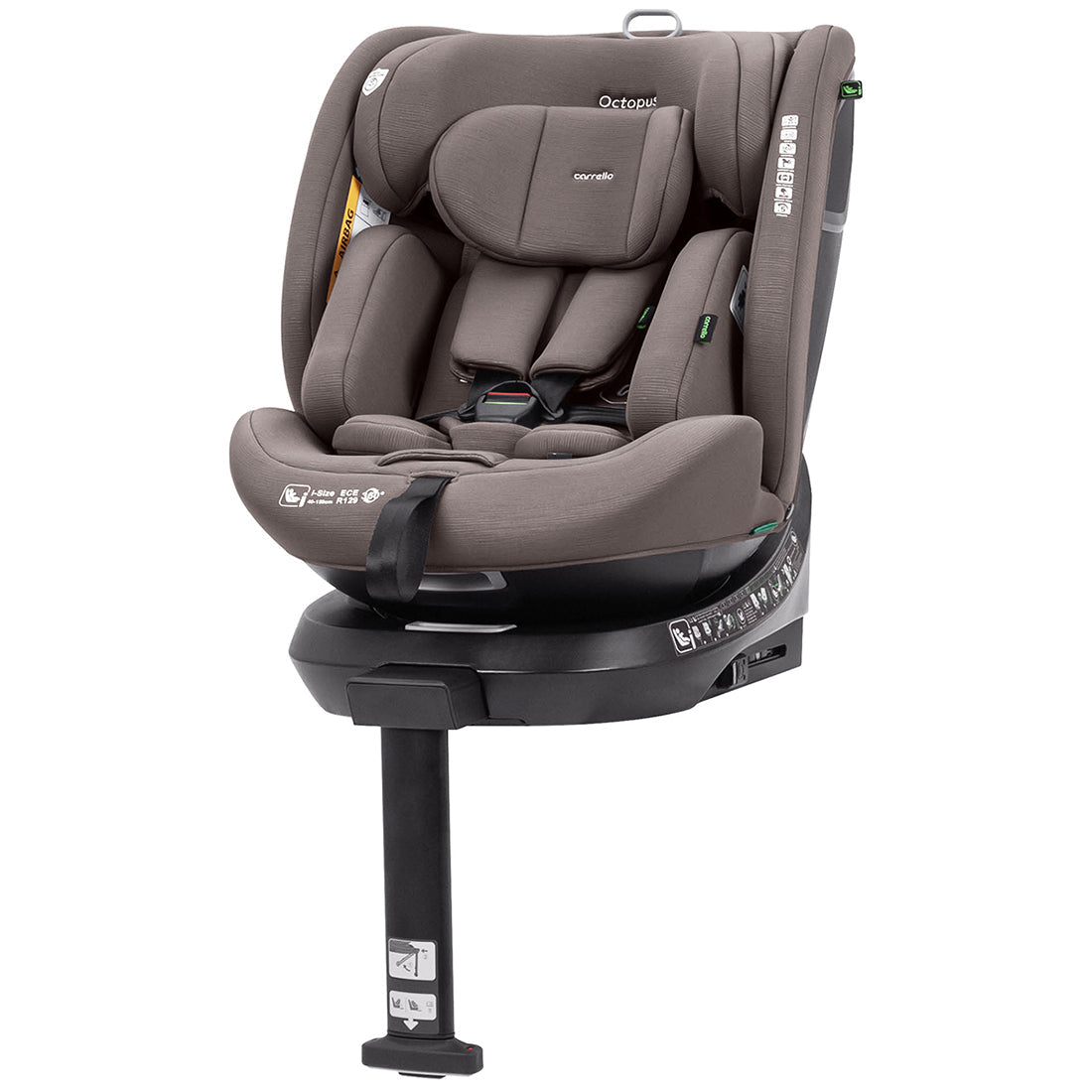 Scaun auto rotativ 360° SPS Carrello OCTOPUS i-SIZE 40-150 cm ISOFIX Sandstone Beige scaun-auto