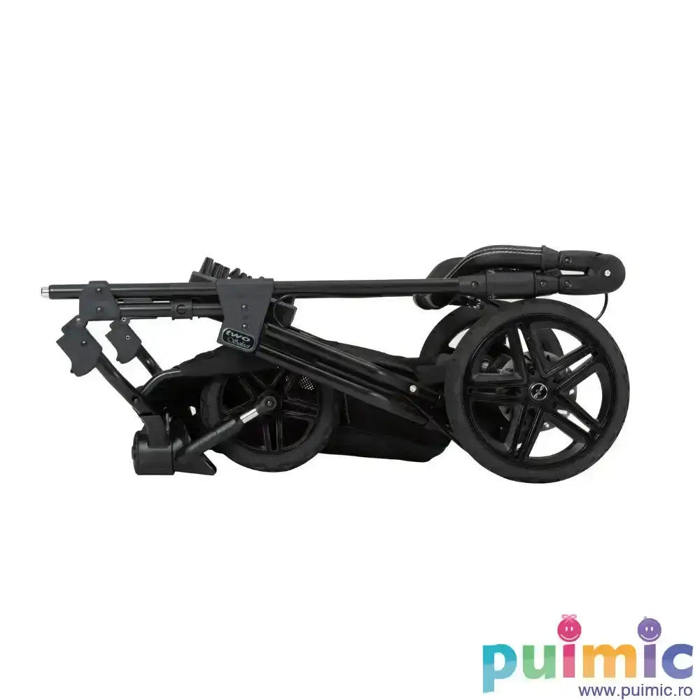 Carucior sport pentru gemeni Hartan Two Select Outdoor Leaves (702), reversibil, pliere compacta, roti cauciuc cu aer