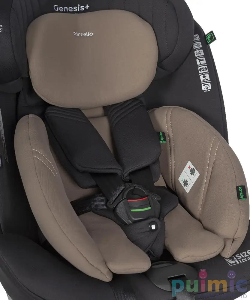 Scaun auto rotativ 360° SPS Carrello GENESIS + i-SIZE R129/03 40-150 cm ISOFIX Absolute Black scaun-auto