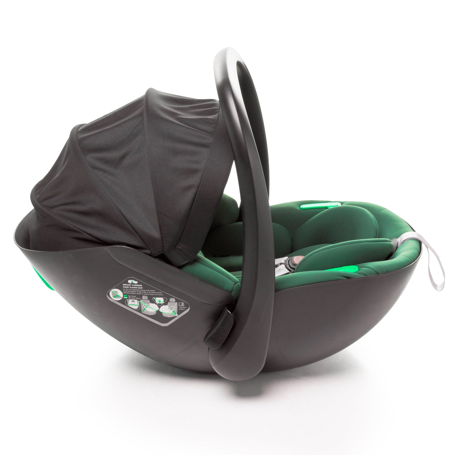 Carucior 3 in 1 4Baby Foster Dark Green, max. 22 Kg