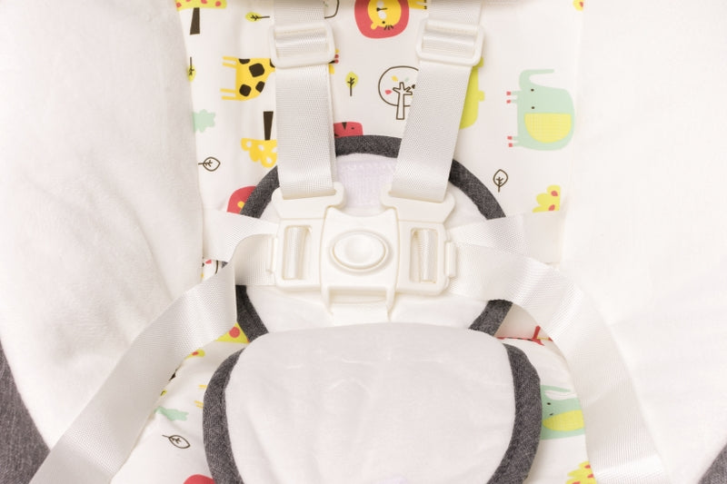 Leagan electric cu telecomanda 4Baby Rock'n Relax Gri, max. 9 Kg, telecomanda, 5 viteze, 12 melodii, timer, USB