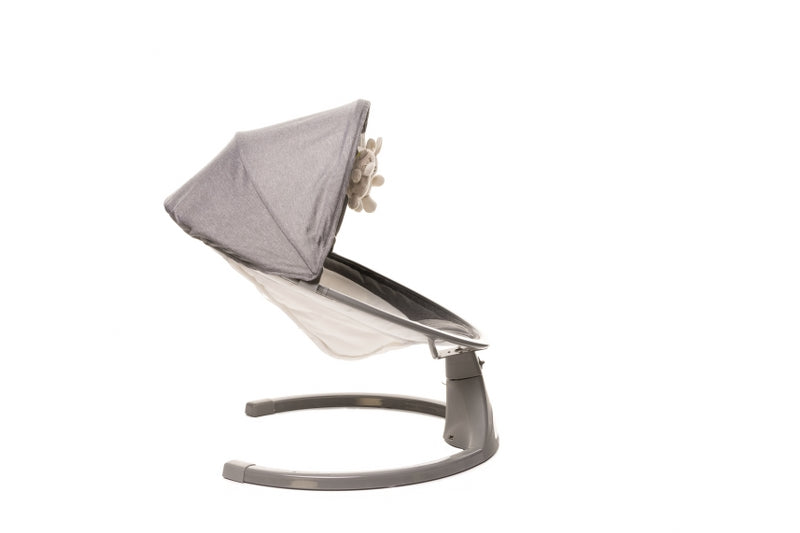 Leagan electric cu telecomanda 4Baby Rock'n Relax Gri, max. 9 Kg, telecomanda, 5 viteze, 12 melodii, timer, USB