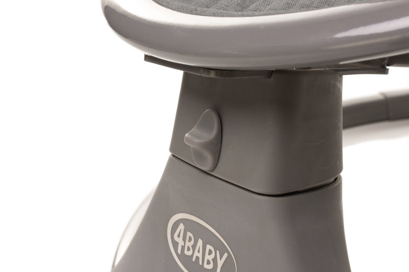 Leagan electric cu telecomanda 4Baby Rock'n Relax Gri, max. 9 Kg, telecomanda, 5 viteze, 12 melodii, timer, USB