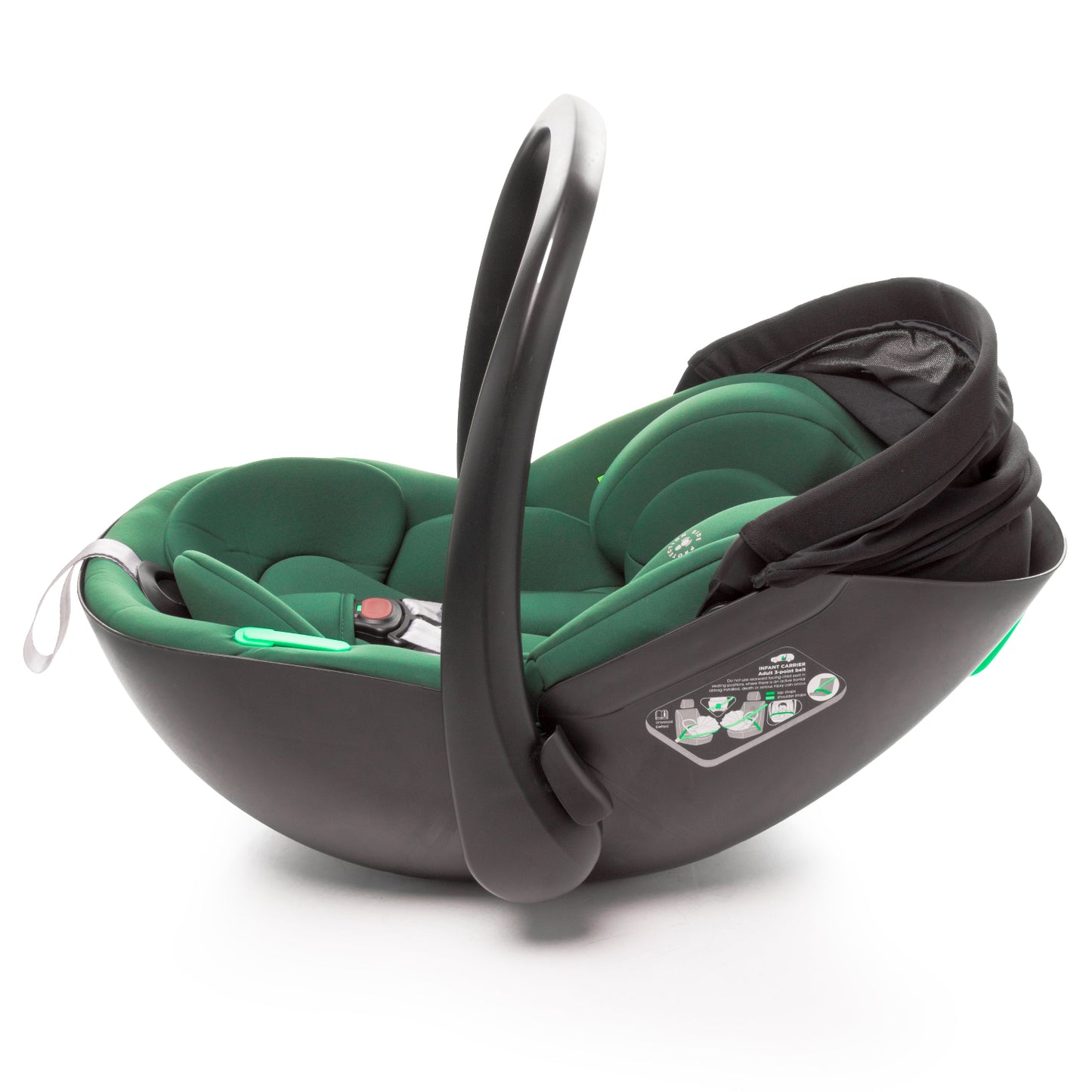 Carucior 3 in 1 4Baby Foster Dark Green, max. 22 Kg
