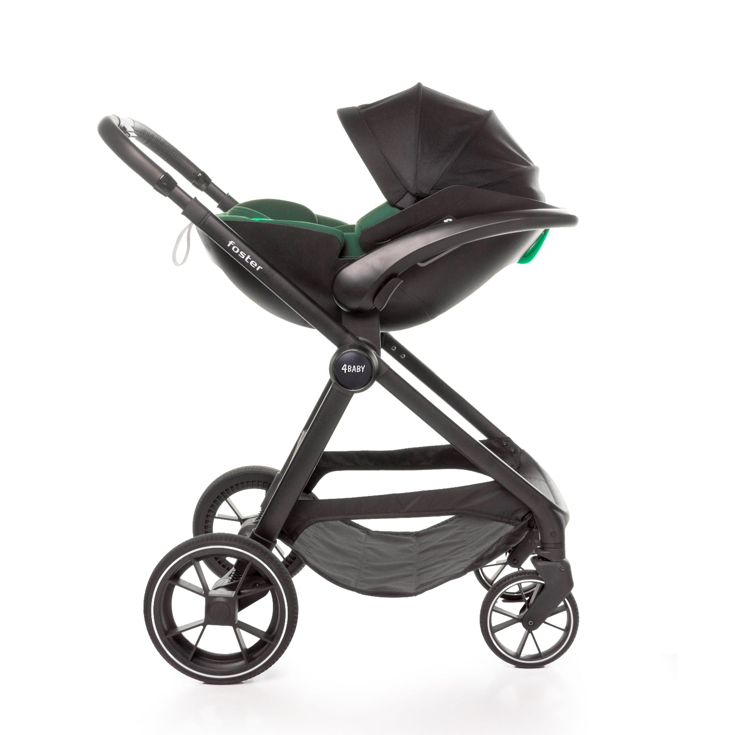 Carucior 3 in 1 4Baby Foster Dark Green, max. 22 Kg