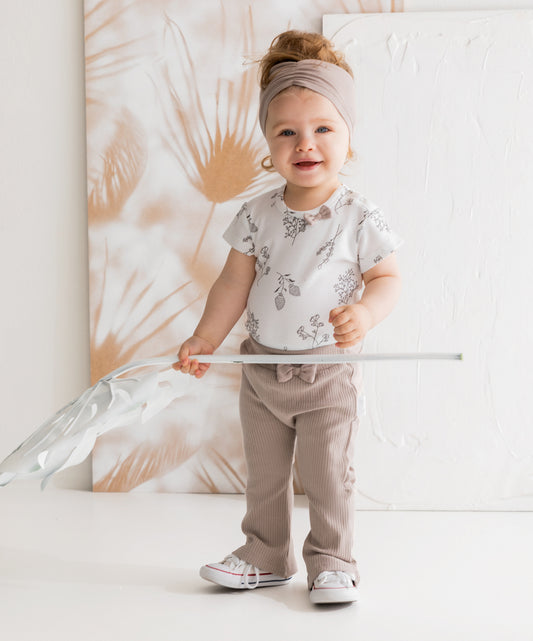 Pantalon evazat de bumbac (183017) "Gaja"