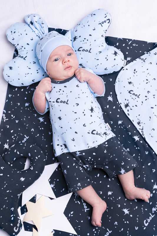 Romper de bumbac cu maneca scurta (185152) Nicol "Maks"