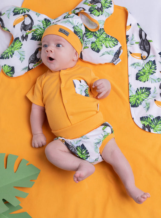 Body de bumbac cu maneca scurta (186094) Nicol "Tukan"