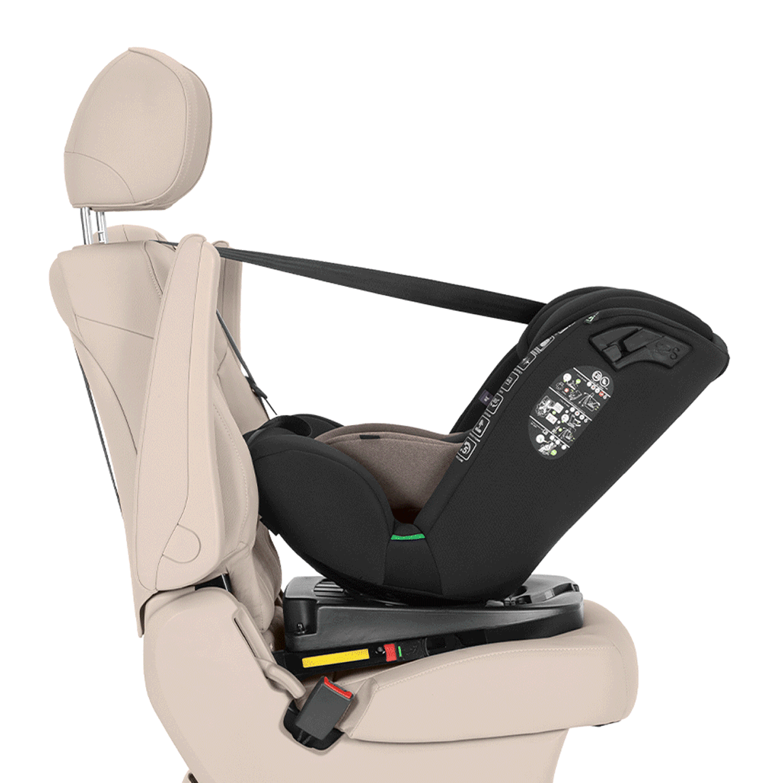 Scaun auto rotativ Carrello Asteroid (CRL-17001) Lunar Beige, 360°, 40-150 cm, i-Size, Isofix