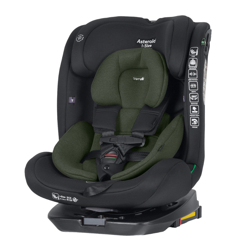 Scaun auto rotativ Carrello Asteroid (CRL-17001) Hunter Green 40-150 cm i-Size scaun-auto