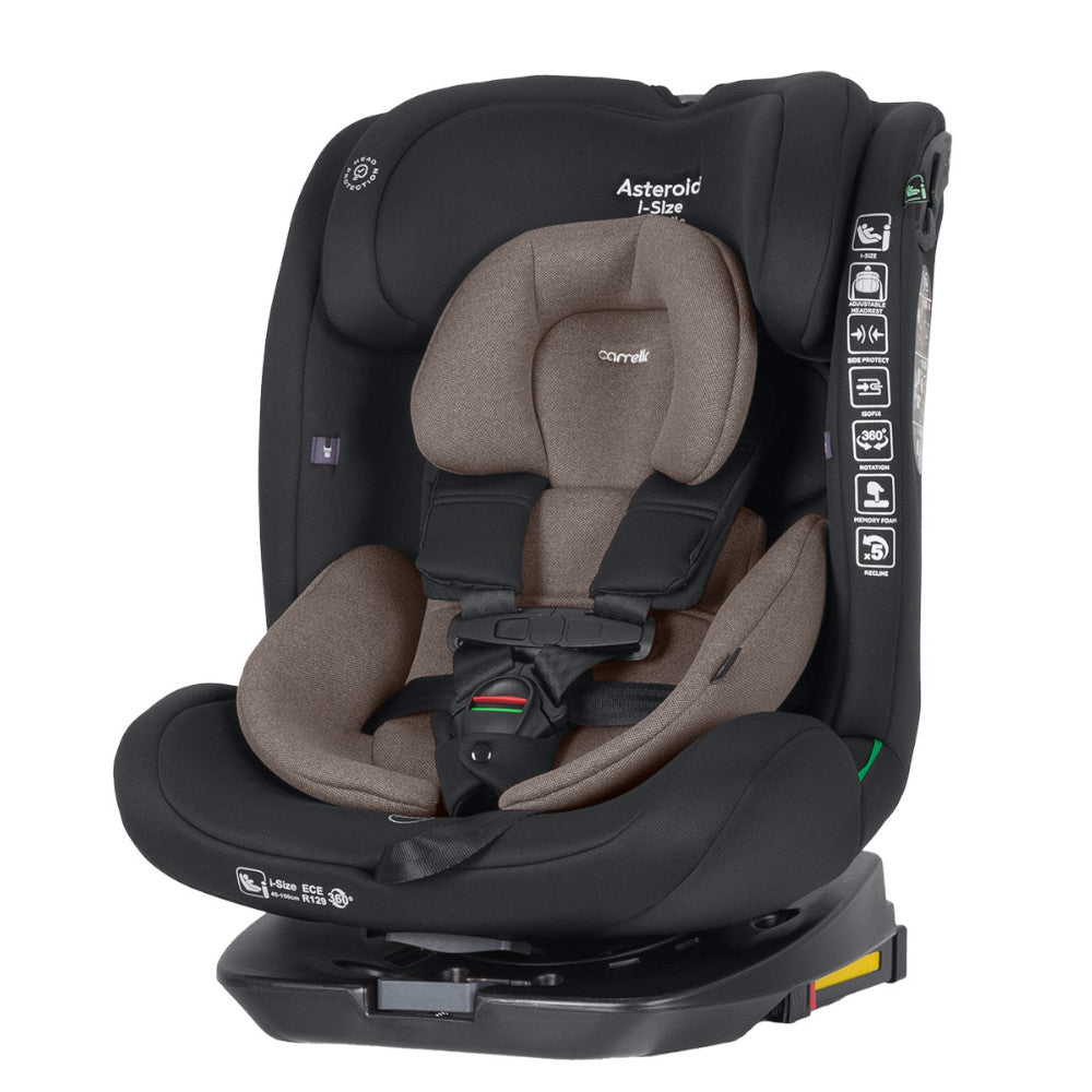 Scaun auto rotativ Carrello Asteroid (CRL-17001) Lunar Beige 360° 40-150 cm i-Size Isofix scaun-auto