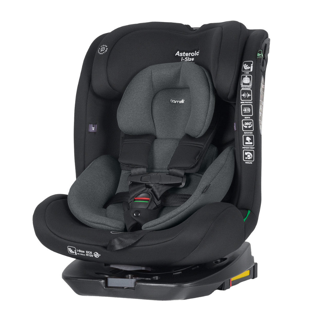 Scaun auto rotativ Carrello Asteroid (CRL-17001) Magnet Grey 360° 40-150 cm i-Size Isofix scaun-auto