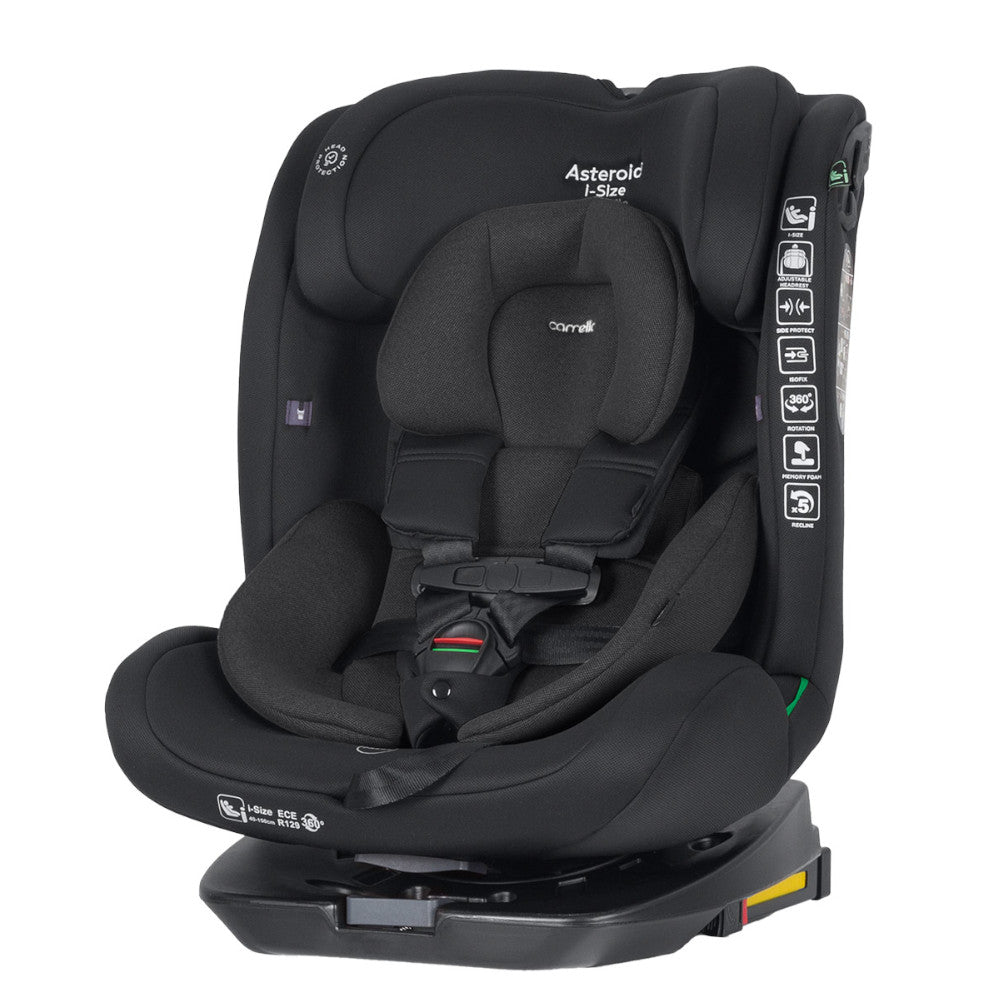 Scaun auto rotativ Carrello Asteroid (CRL-17001) Space Black 360° 40-150 cm i-Size Isofix scaun-auto