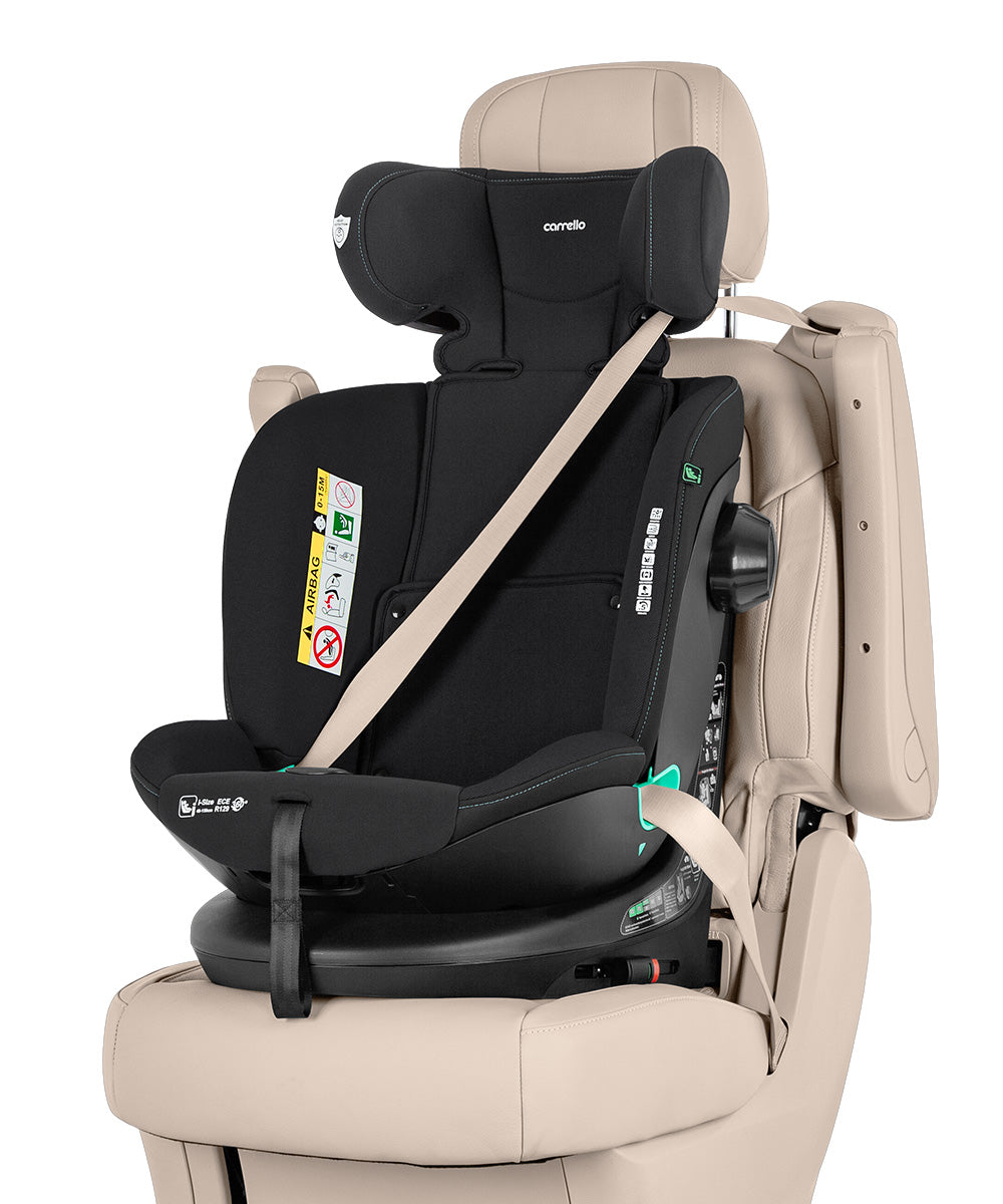 Scaun auto rotativ Carrello Sirius (CRL-8808) Absolute Black 40-150 cm 360° i-Size R129/03 Isofix Top Tether scaun-auto