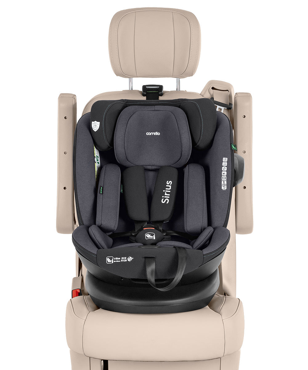 Scaun auto rotativ Carrello Sirius (CRL-8808) Harbor Grey 40-150 cm 360° i-Size R129/03 Isofix Top Tether scaun-auto