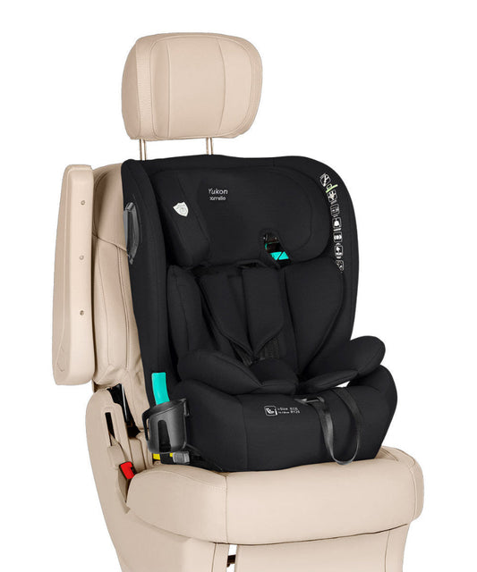 Scaun auto Carrello Yukon I-Size 76-150 cm Isofix 2 pozitii de inclinare Top Tether Midnight Black scaun-auto