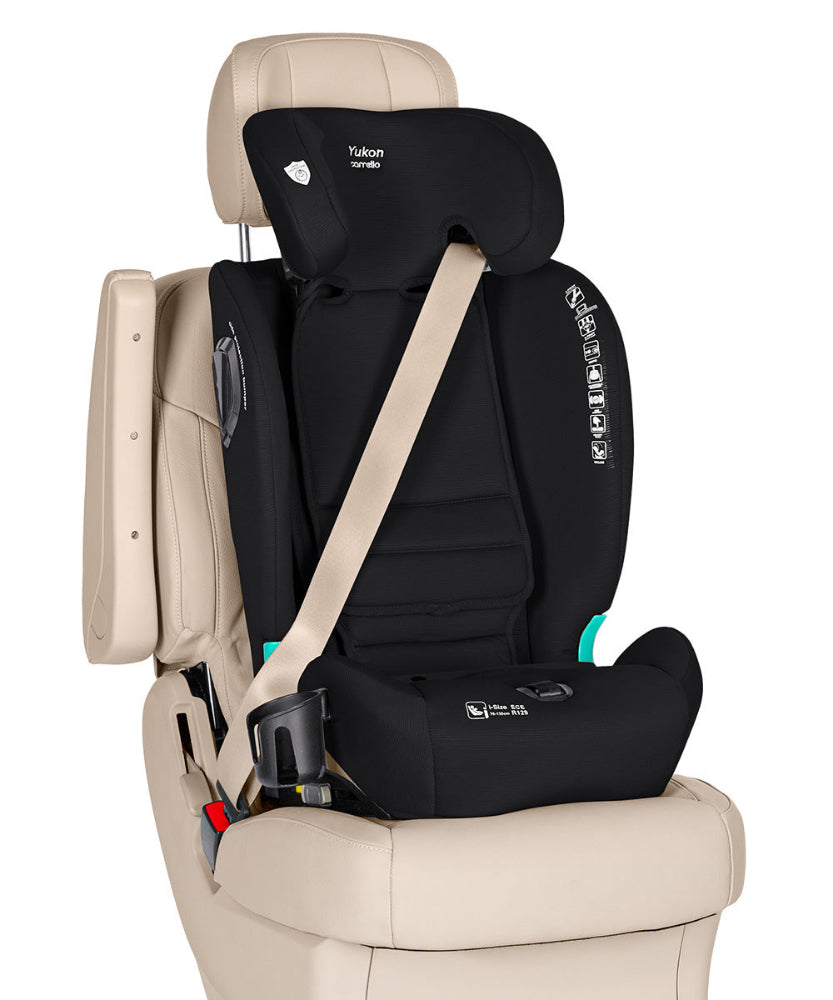 Scaun auto Carrello Yukon I-Size 76-150 cm Isofix 2 pozitii de inclinare Top Tether Midnight Black scaun-auto
