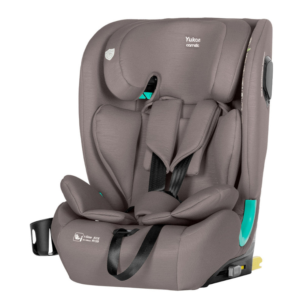Scaun auto Carrello Yukon I-Size 76-150 cm Isofix 2 pozitii de inclinare Top Tether Sandstone Beige scaun-auto