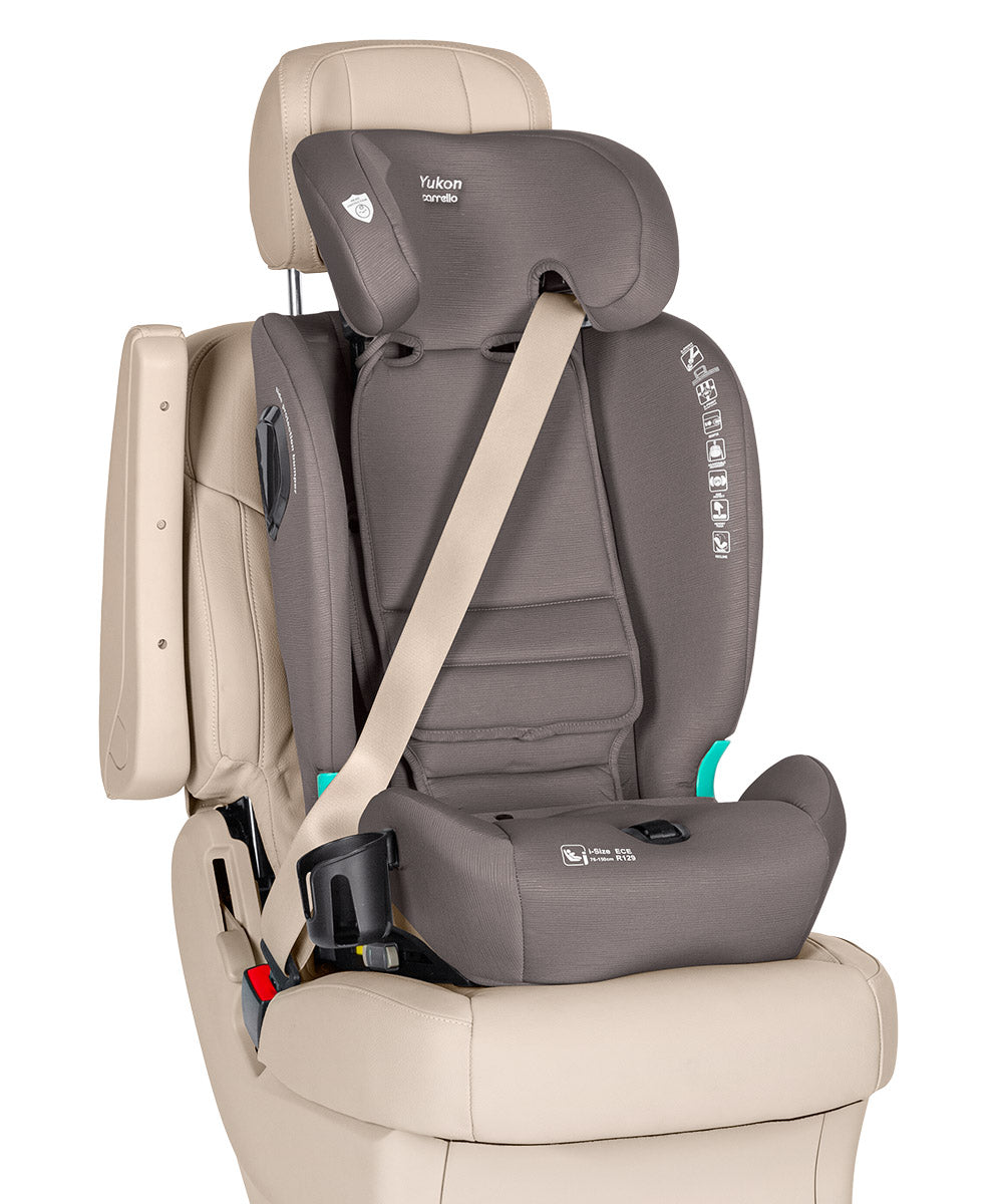 Scaun auto Carrello Yukon I-Size 76-150 cm Isofix 2 pozitii de inclinare Top Tether Sandstone Beige scaun-auto