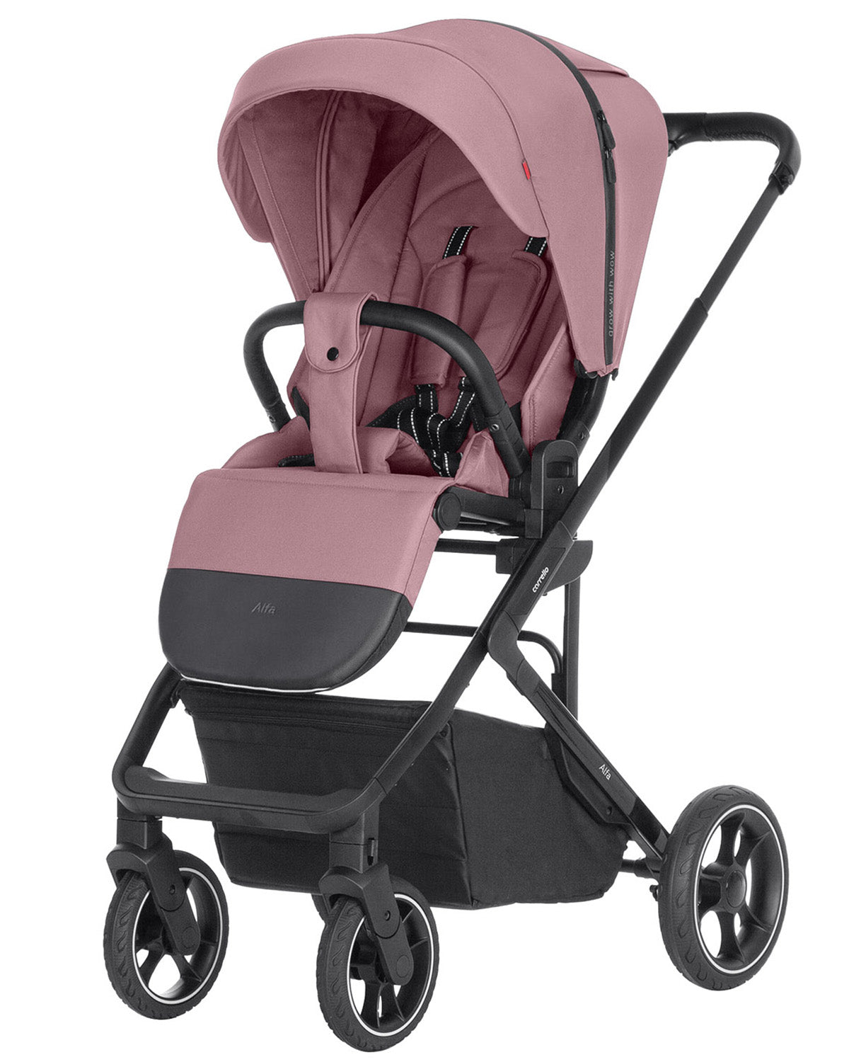Carucior sport premium compact max. 22 Kg protectie UV UPF 50 invelitoare picioare Carrello Alfa CRL-5508 Rouge Pink
