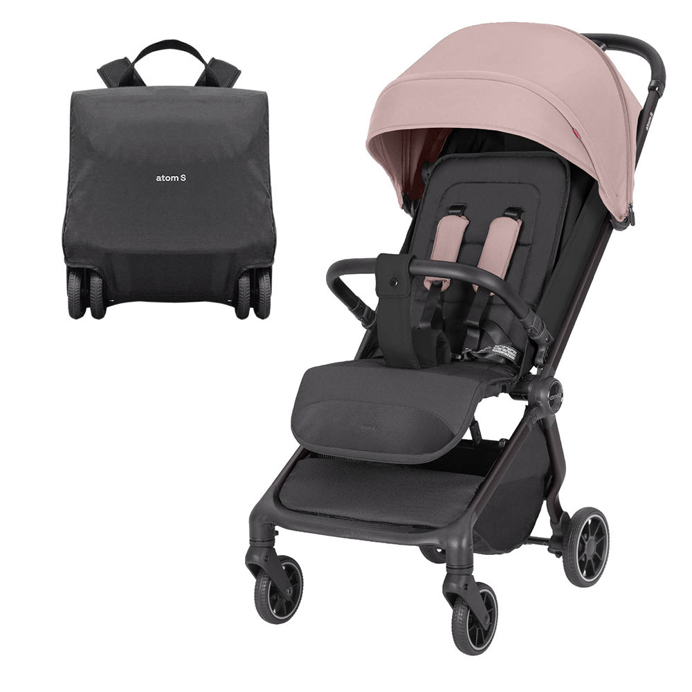 Carucior sport compact Carrello Atom S bagaj de mana in avion roti de cauciuc pliere automata max. 22 kg protectie SPF