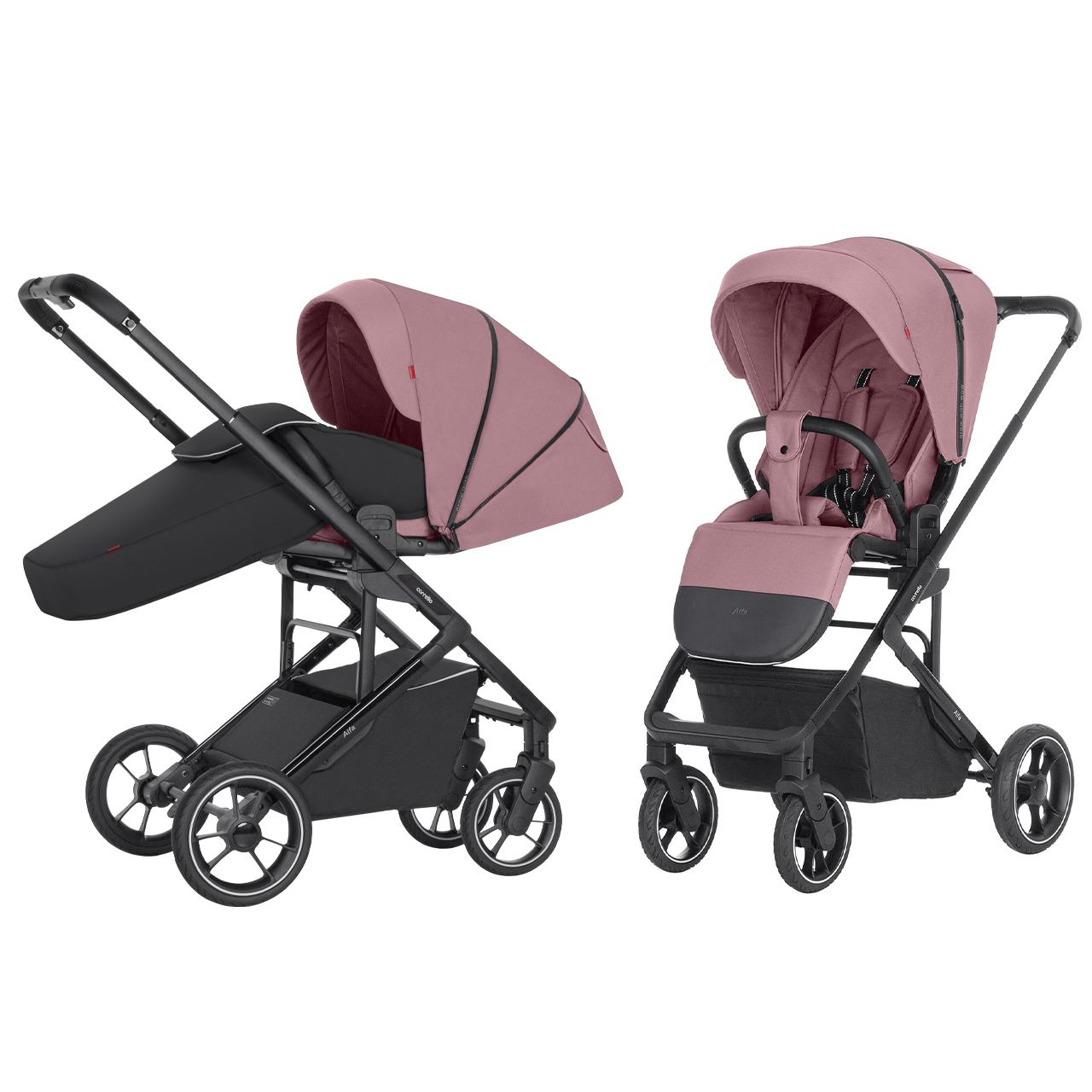 Carucior sport premium compact max. 22 Kg protectie UV UPF 50 invelitoare picioare Carrello Alfa CRL-5508 Rouge Pink