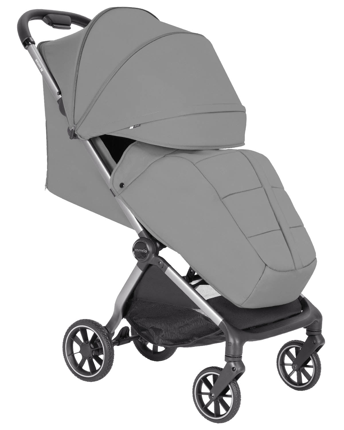 Carucior sport compact Carrello Atom M dimensiuni bagaj de mana in avion roti de cauciuc pliere automata max. 22 kg