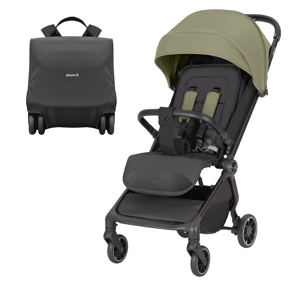 Carucior sport compact Carrello Atom S bagaj de mana in avion roti de cauciuc pliere automata max. 22 kg protectie SPF