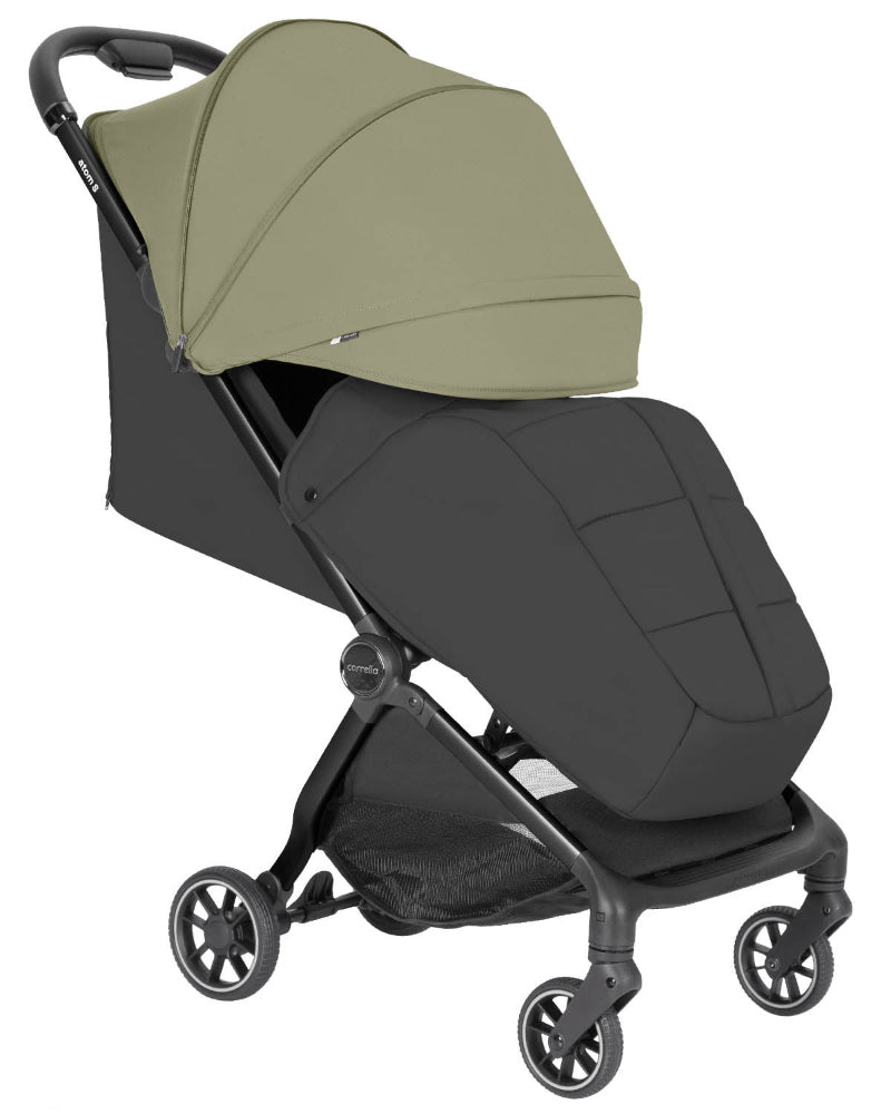 Carucior sport compact Carrello Atom S bagaj de mana in avion roti de cauciuc pliere automata max. 22 kg protectie SPF