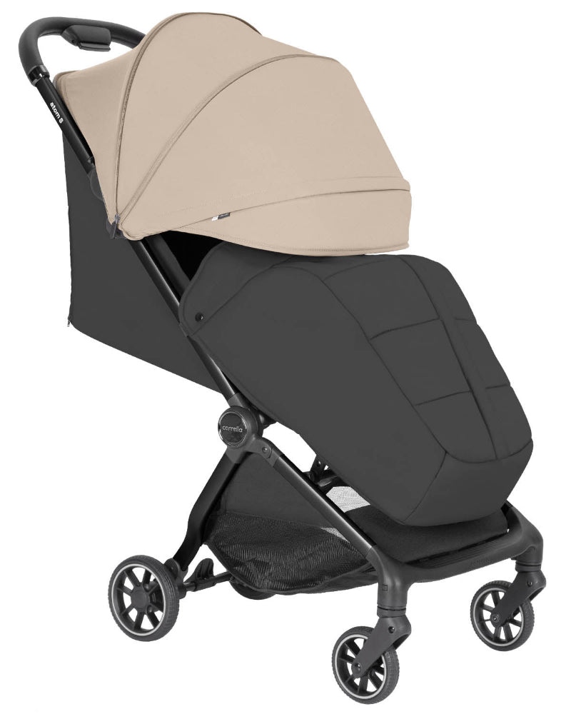 Carucior sport compact Carrello Atom S bagaj de mana in avion roti de cauciuc pliere automata max. 22 kg protectie SPF