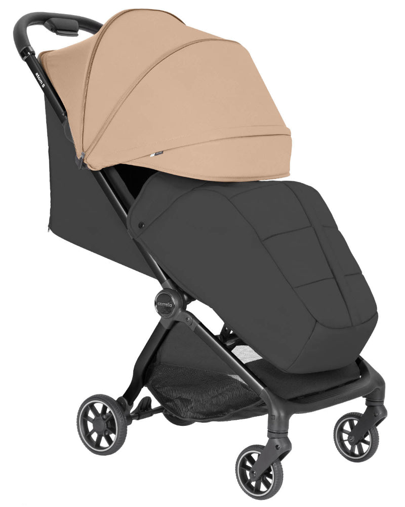 Carucior sport compact Carrello Atom S bagaj de mana in avion roti de cauciuc pliere automata max. 22 kg protectie SPF