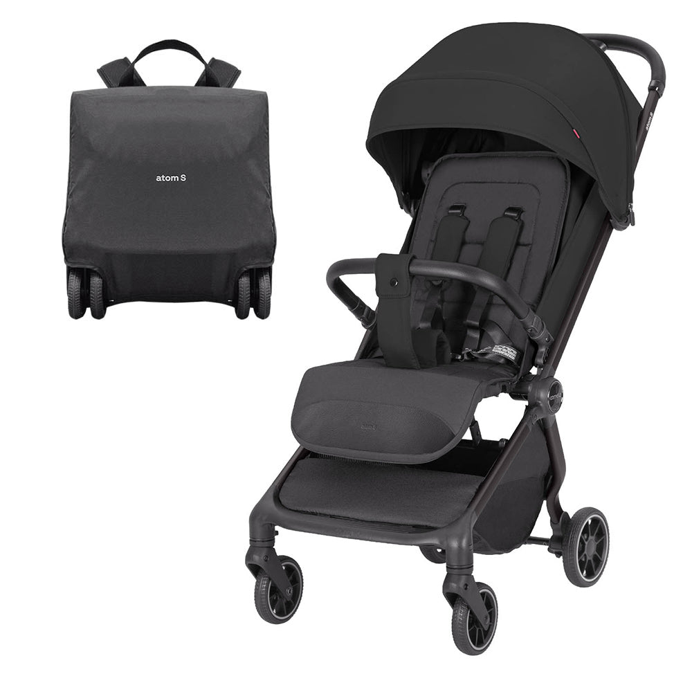 Carucior sport compact Carrello Atom S bagaj de mana in avion roti de cauciuc pliere automata max. 22 kg protectie SPF
