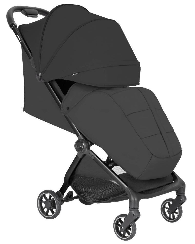 Carucior sport compact Carrello Atom S bagaj de mana in avion roti de cauciuc pliere automata max. 22 kg protectie SPF