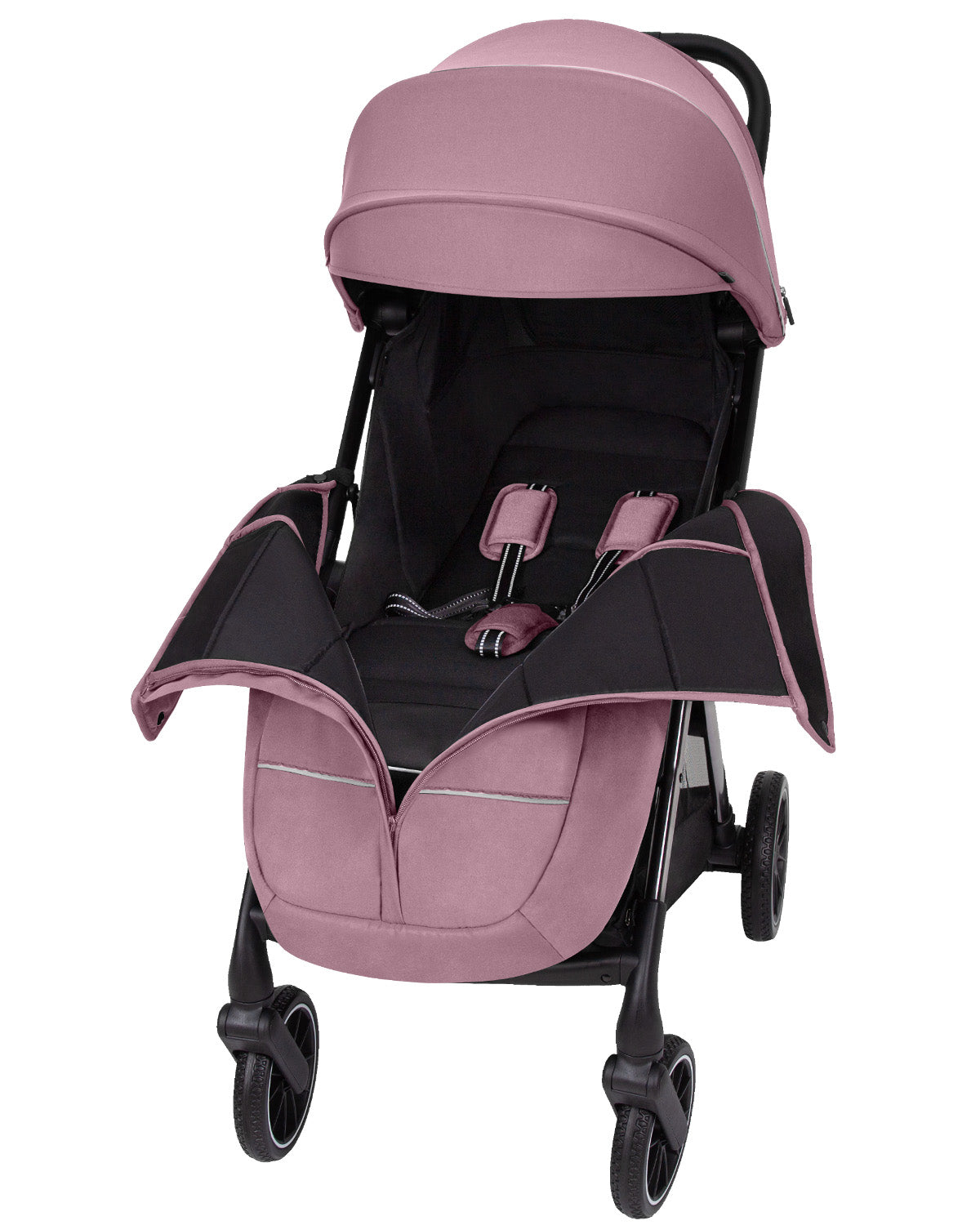 Carucior sport (max. 22 Kg) cu roti de cauciuc pliere automata protectie UV 50 Carrello DELTA Rose Pink carucior-sport