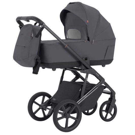 Carucior 2 in 1 Carrello Sigma CRL-6523 Club Grey, reversibil, suspensie pe cadru, functie troller