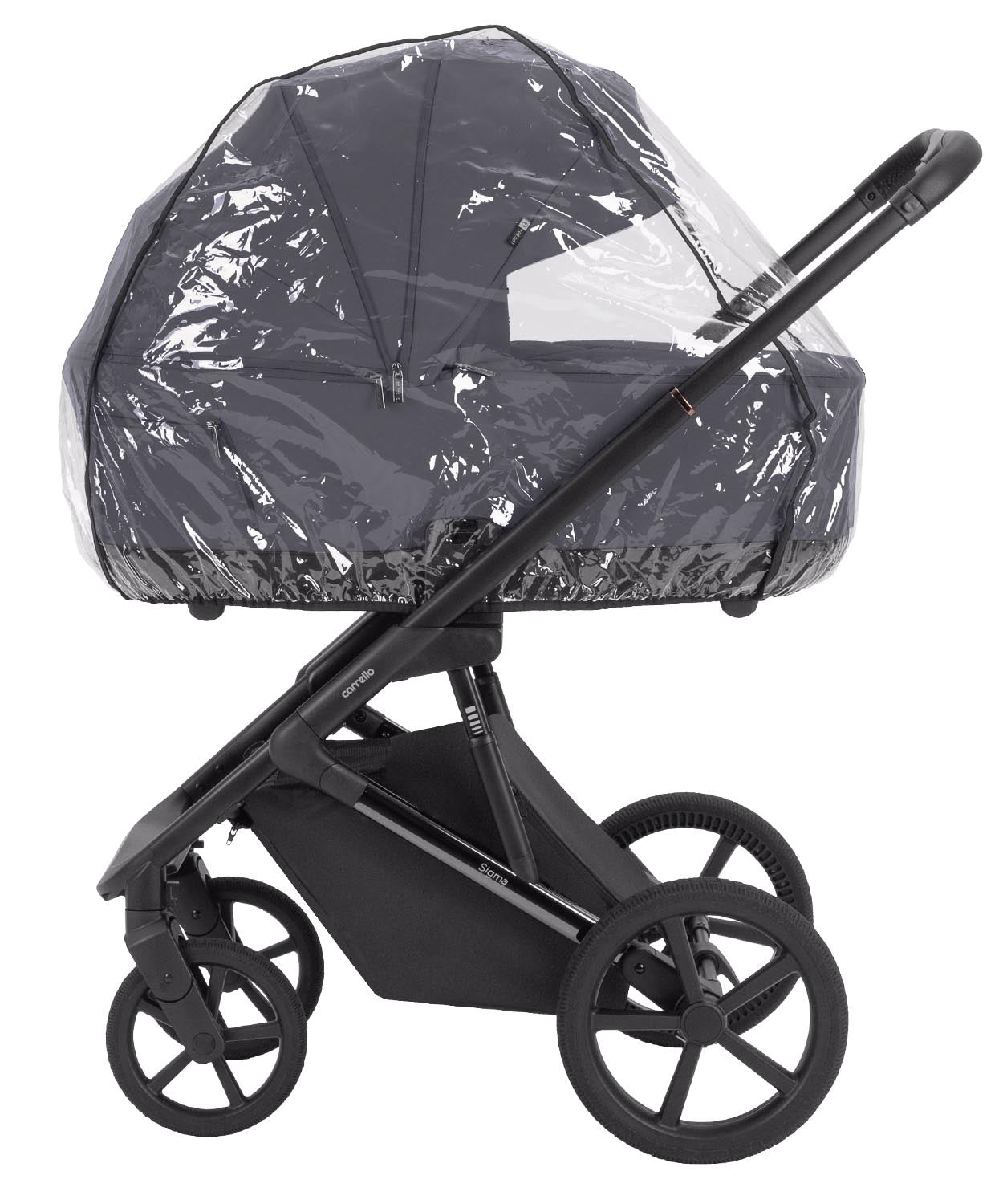 Carucior 2 in 1 Carrello Sigma CRL-6523 Club Grey, reversibil, suspensie pe cadru, functie troller