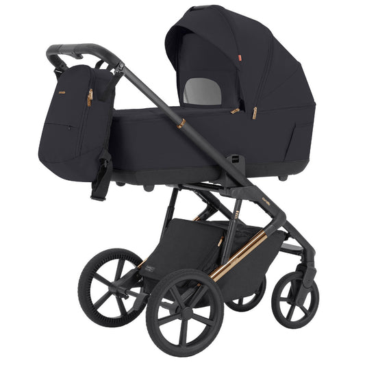 Carucior 2 in 1 Carrello Sigma CRL-6523 Iridium Black, reversibil, suspensie pe cadru, functie troller