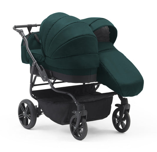 Carucior gemeni 3 in 1 Nativo Gemini Khaki/Negru
