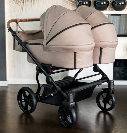 Carucior pentru gemeni Adbor Duo Lux Bej carucior-gemeni