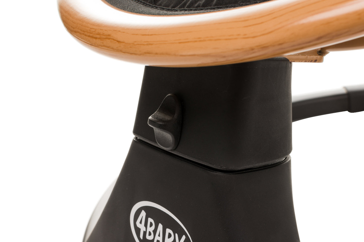 Leagan electric cu telecomanda 4Baby Rock'n Relax Wood Negru, max. 9 Kg, telecomanda, 5 viteze, 12 melodii, timer, USB