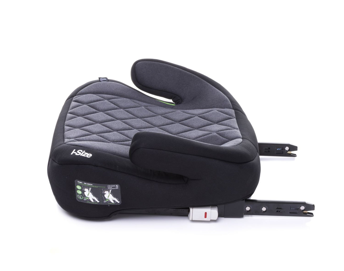 Inaltator Isofix 4Baby Hi-Fix 125-150cm Grafit, I-Size, conectori reglabili