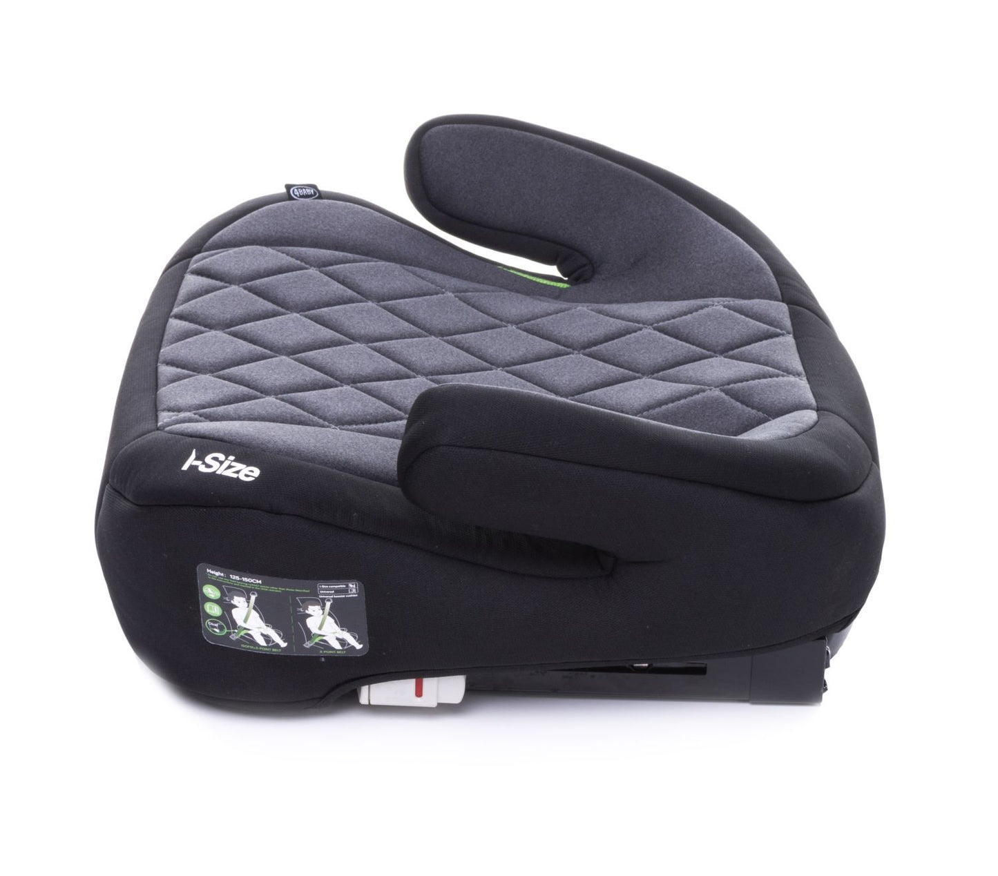 Inaltator Isofix 4Baby Hi-Fix 125-150cm Grafit, I-Size, conectori reglabili