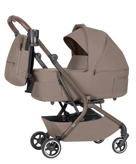 Carucior copii compact Carrello Magia CRL-6555 2 in 1 Cocoa Beige, max. 22 Kg, dimensiuni bagaj de mana