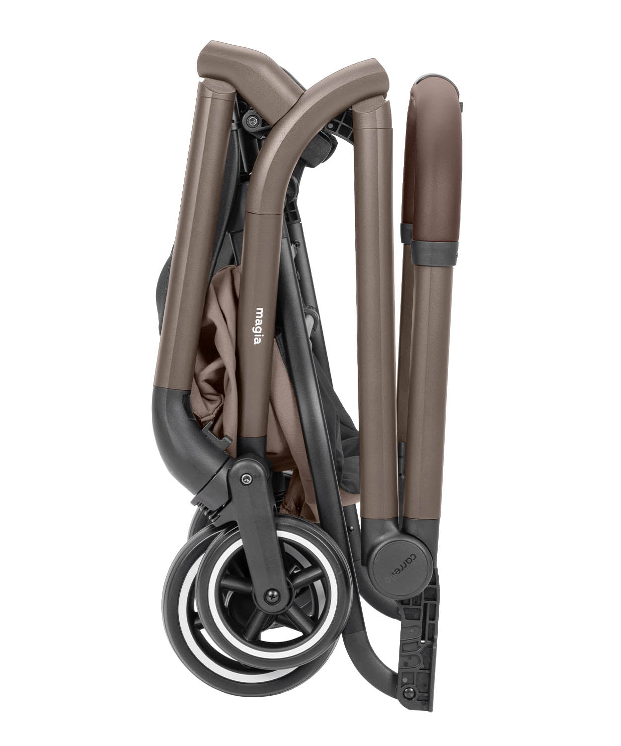 Carucior copii compact Carrello Magia CRL-6555 2 in 1 Cocoa Beige, max. 22 Kg, dimensiuni bagaj de mana