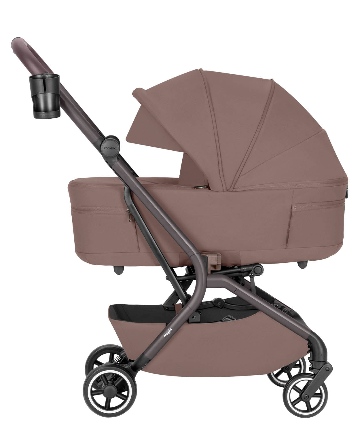 Carucior copii compact Carrello Magia CRL-6555 2 in 1 Glace Pink, max. 22 Kg, dimensiuni bagaj de mana