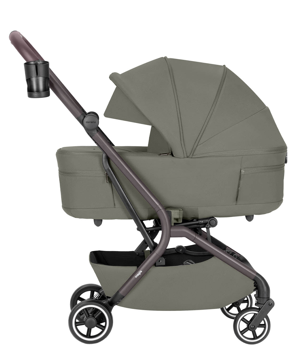 Carucior copii compact Carrello Magia CRL-6555 2 in 1 Malted Green, max. 22 Kg, dimensiuni bagaj de mana