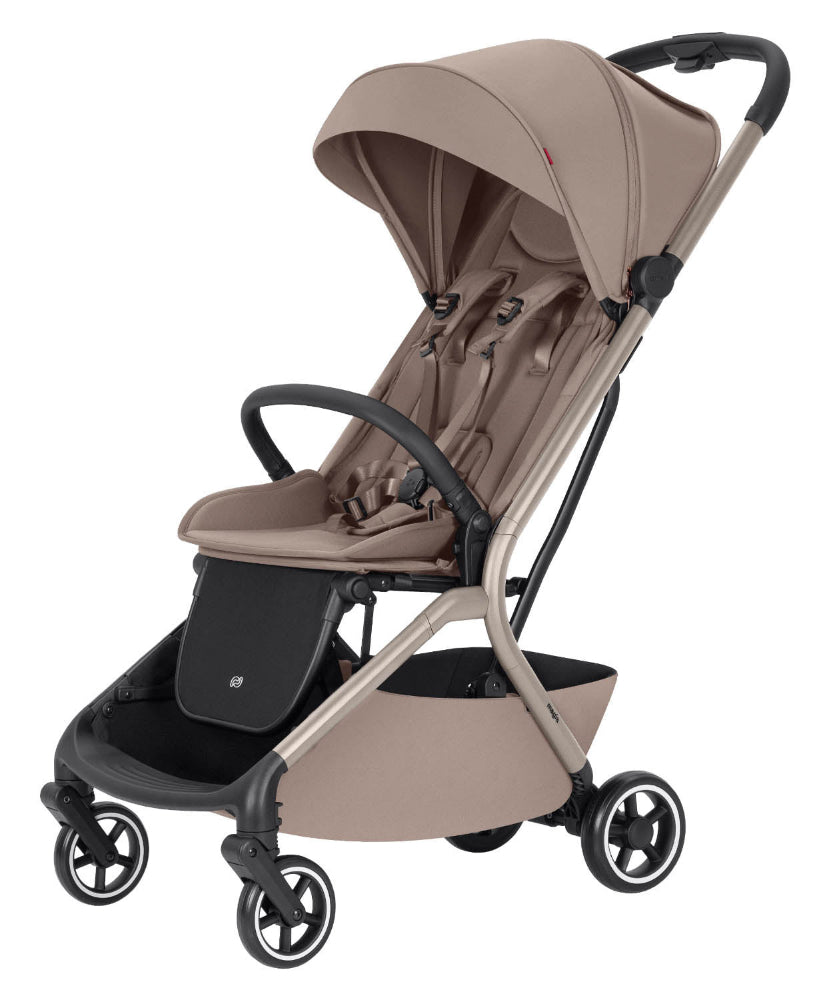 Carucior copii compact Carrello Magia CRL-6555 2 in 1 Spice Beige, max. 22 Kg, dimensiuni bagaj de mana